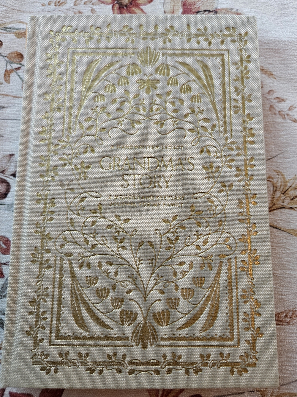 Grandma's Story Keepsake Memory Hardcover Book & Journal New